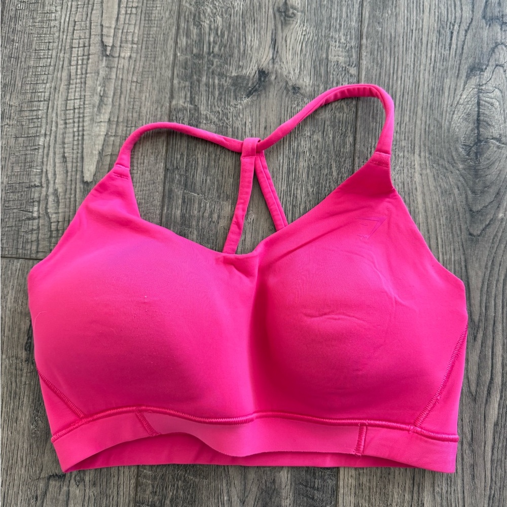 Pink Gymshark Women's Strappy Sports Bra